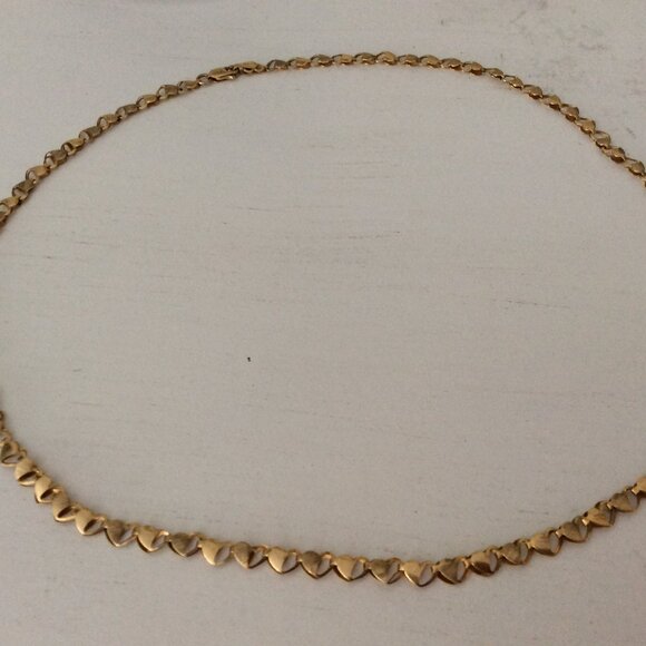 10k solid gold heart necklace, one-of-a-kind - Picture 3 of 9